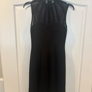 Aidan Mattox Black Backless Dress